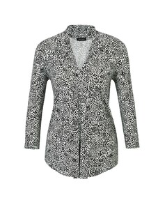 Bequeme Jersey-Bluse mit Blumenmuster thumbnail 5