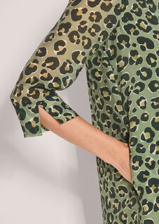 Sommerkleid mit Leomuster und 3/4-Arm thumbnail 6