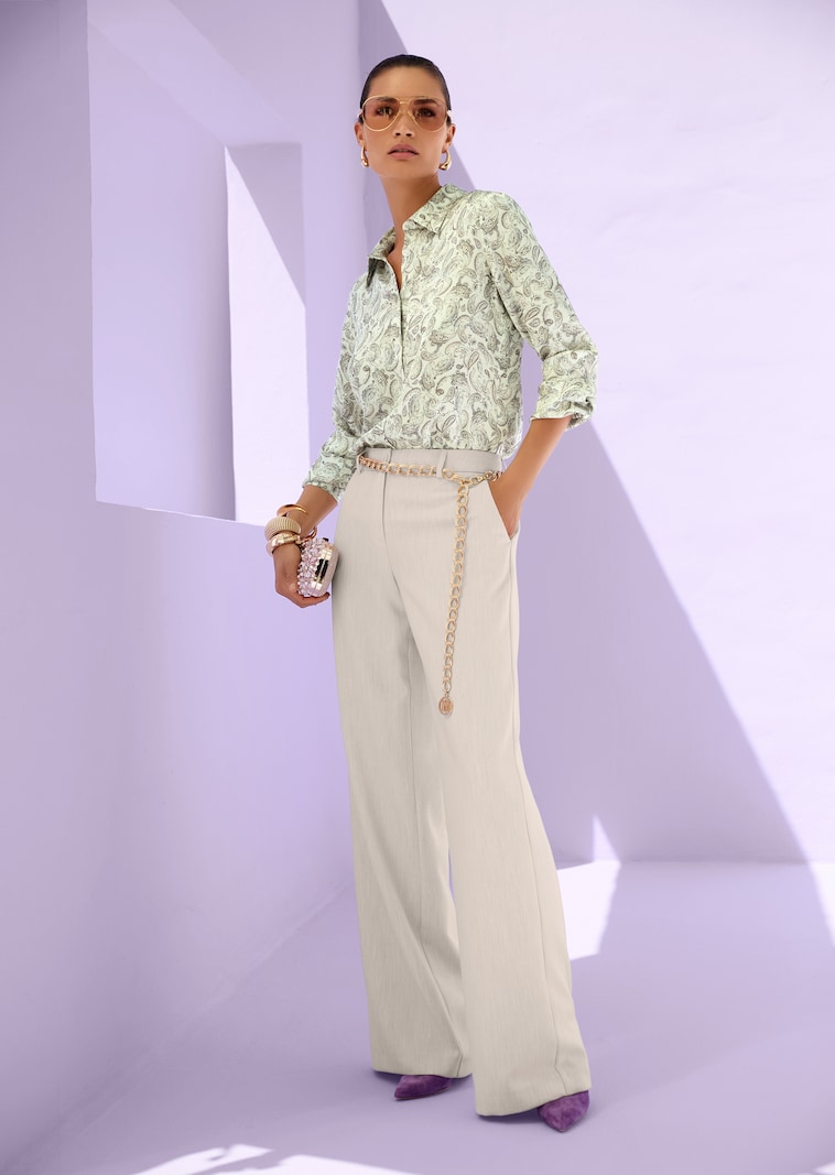 Bluse mit Allover-Print