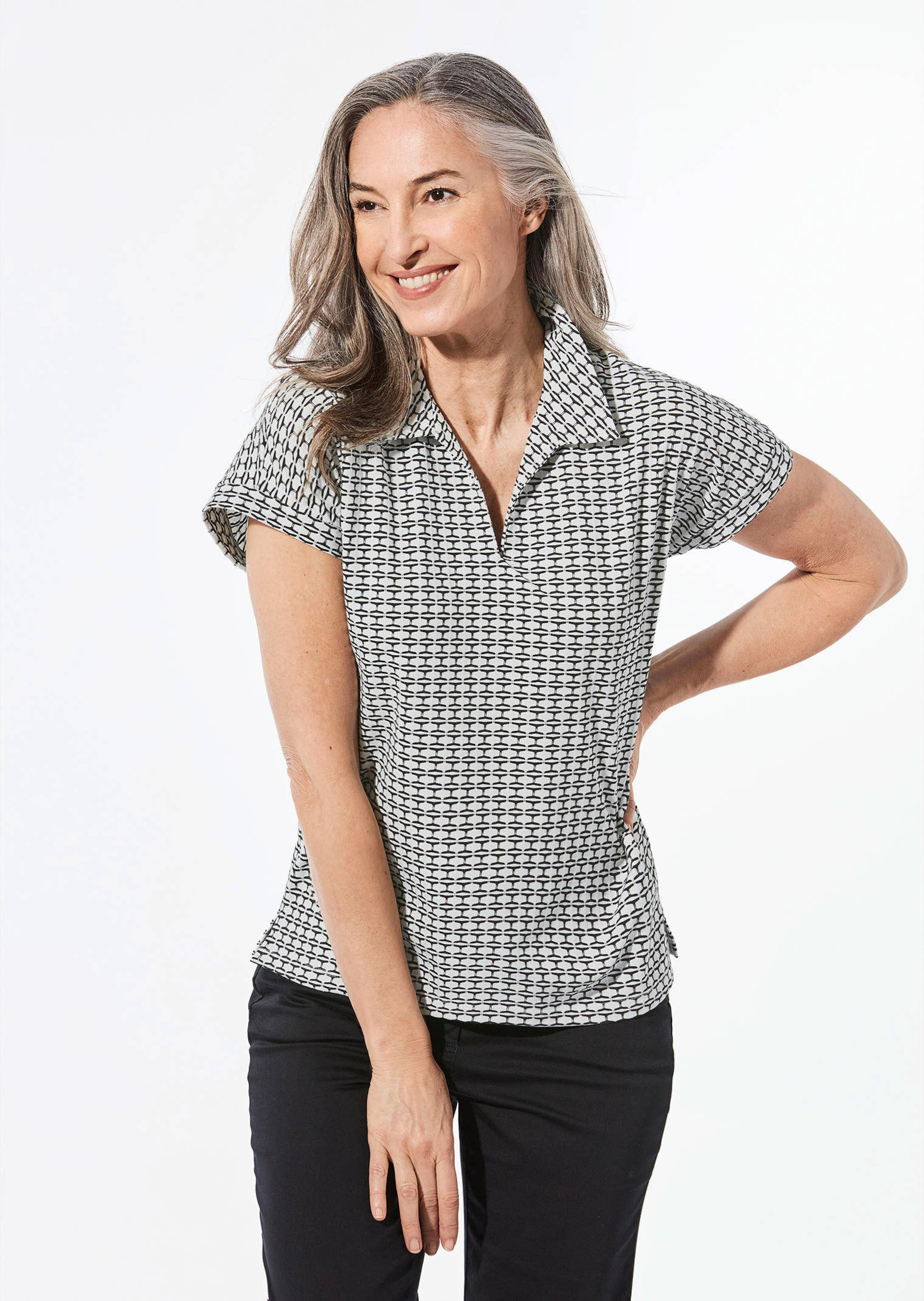Shirt mit dezentem Jacquard