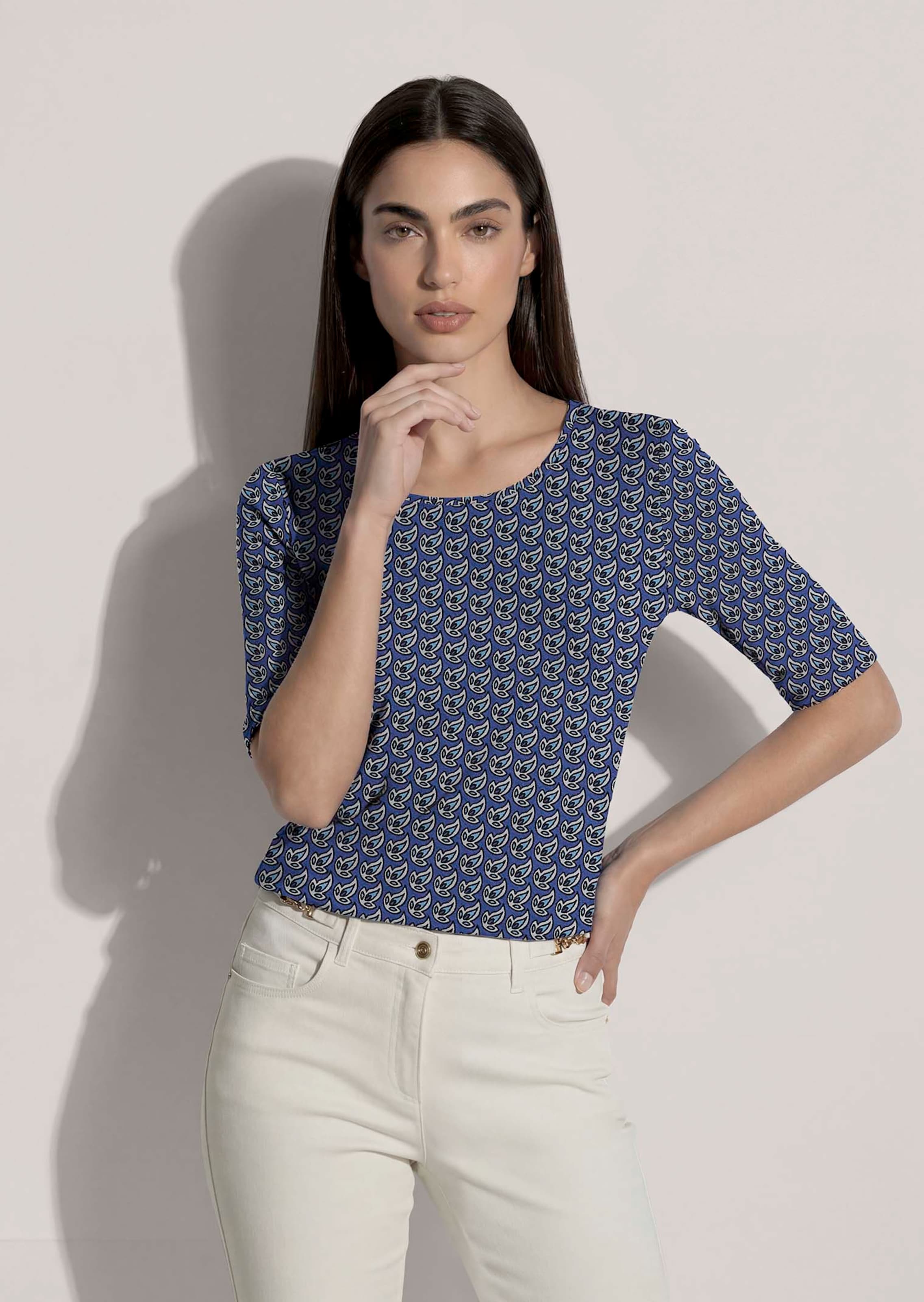 Shirt mit feinem Allover-Muster