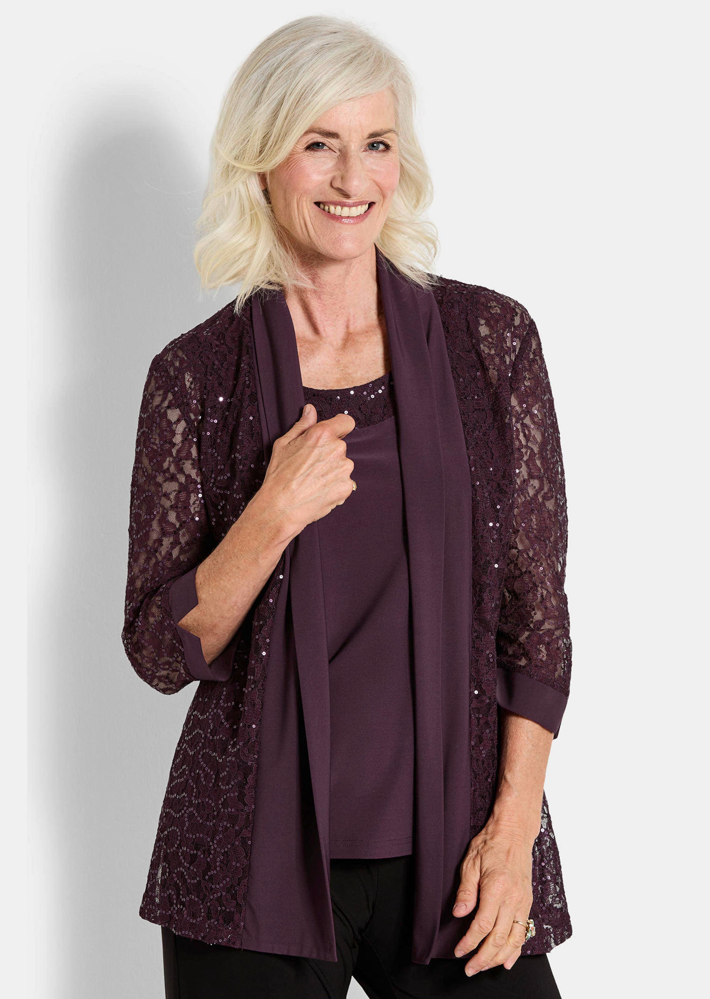 Ensemble veste en dentelle et bustier