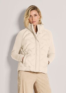 Steppjacke mit Strickärmeln und Stehkragen thumbnail 2