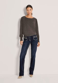 Kaschmirpullover mit Fledermausärmeln thumbnail 3