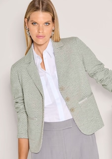 Jersey blazer with a honeycomb pattern thumbnail 5