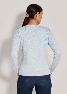 V-Pullover mit Unikat-Print thumbnail 4