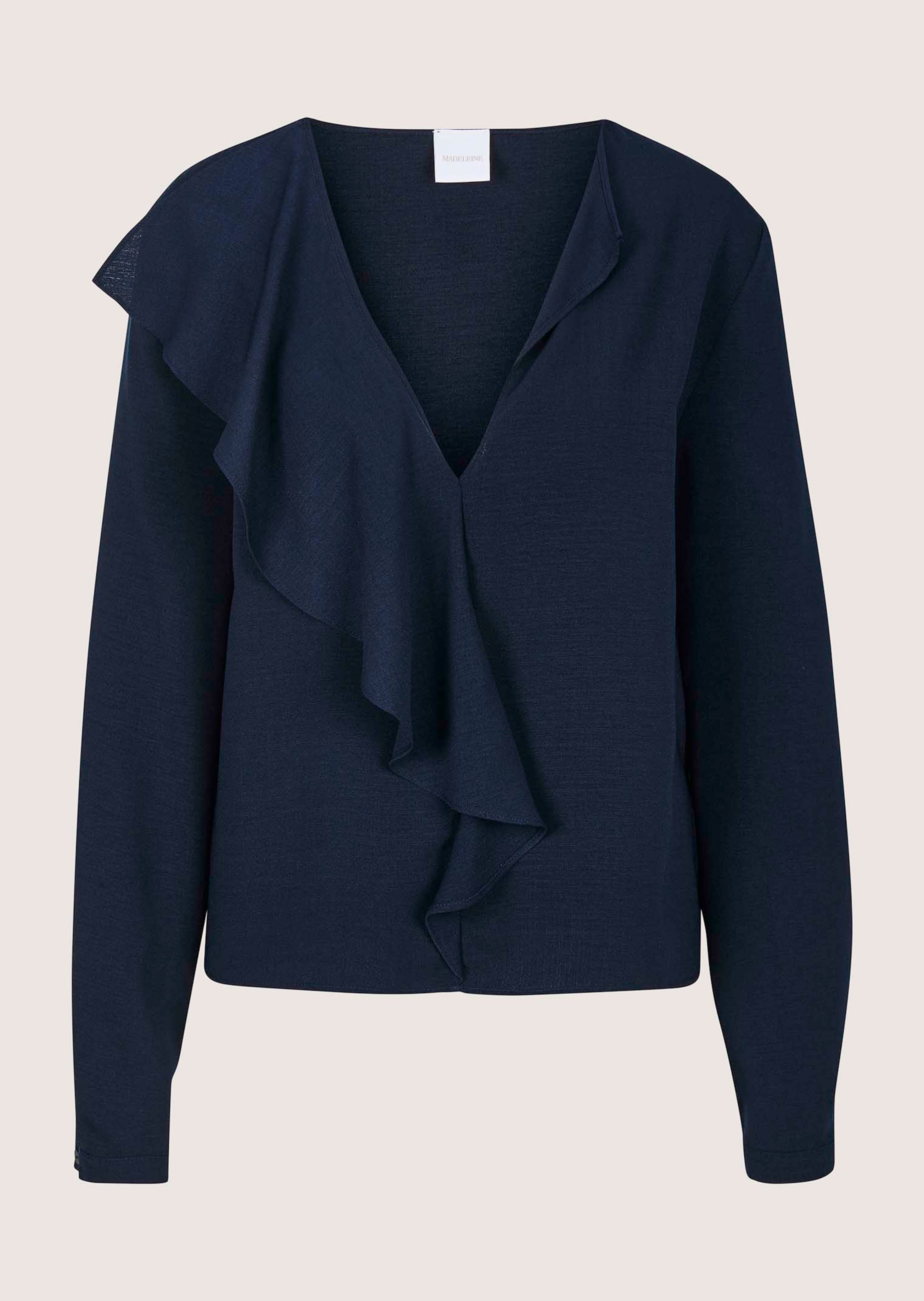 Volantbluse mit langen Ärmeln