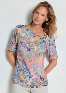 Jersey-Shirt mit Knotendetail thumbnail 7