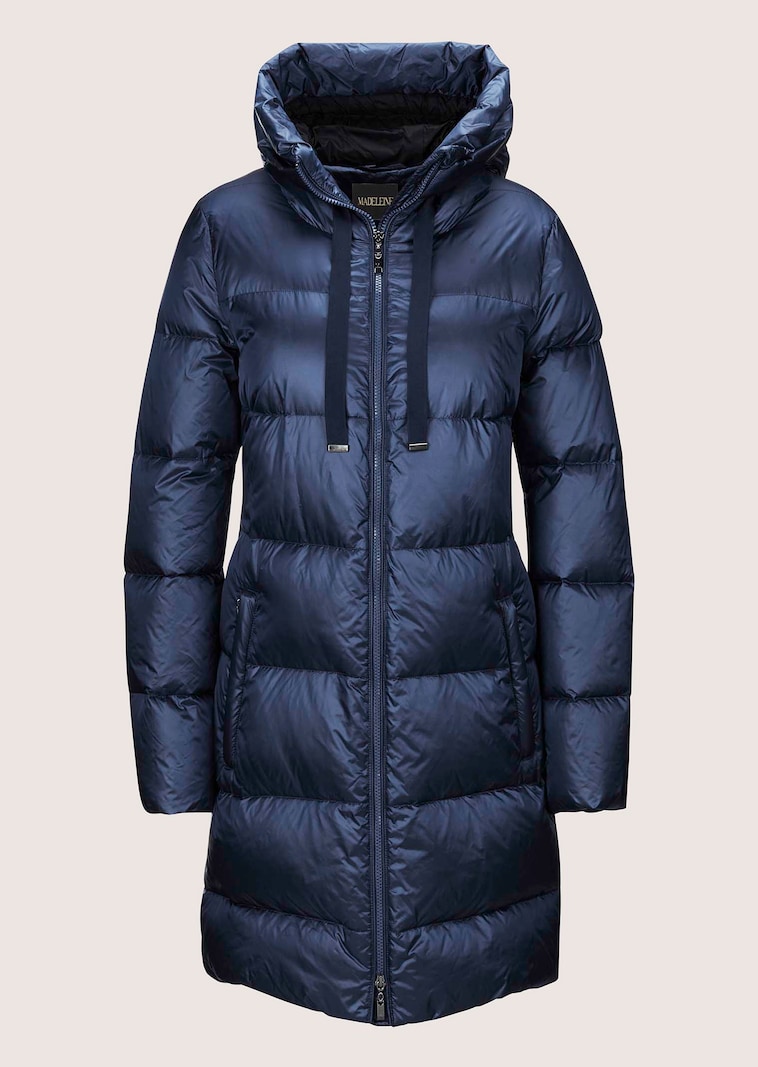 Daunen-Steppjacke mit Kapuze