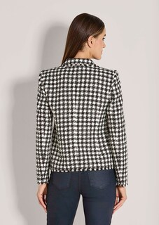 Bouclé-Blazer mit Glanz-Effekt thumbnail 4