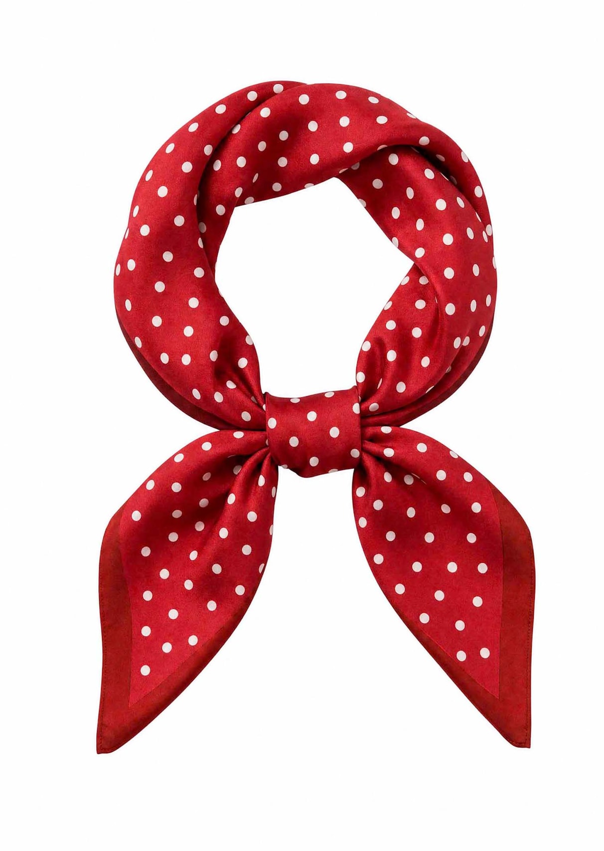 Scarf with polka dots