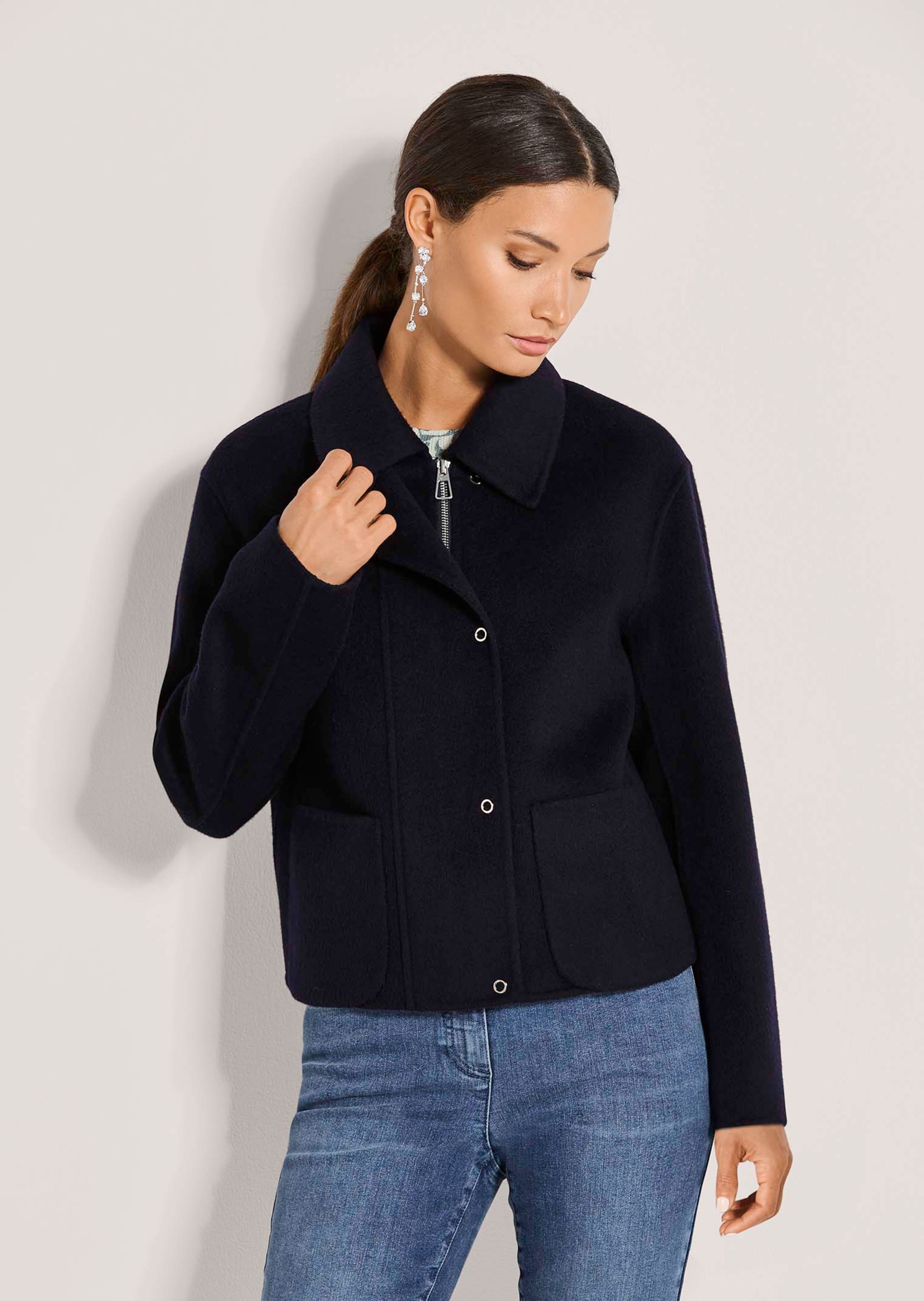 Veste double face à la coupe moderne et décontractée