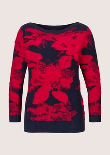 Jacquard-Pullover mit 3/4-Ärmeln thumbnail 7