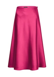 Jupe évasée en satin avec taille élastique thumbnail 6