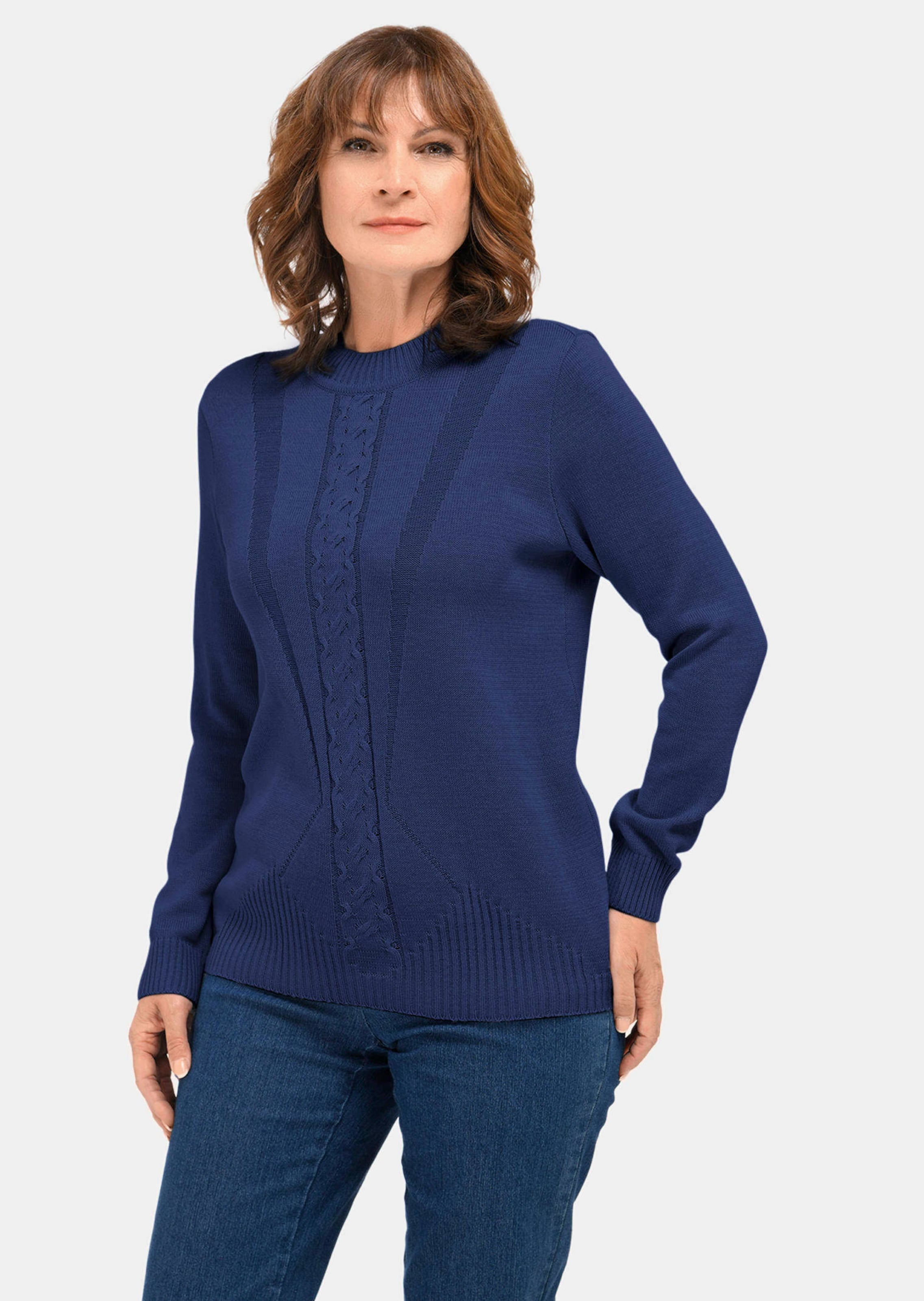 Pull à col droit