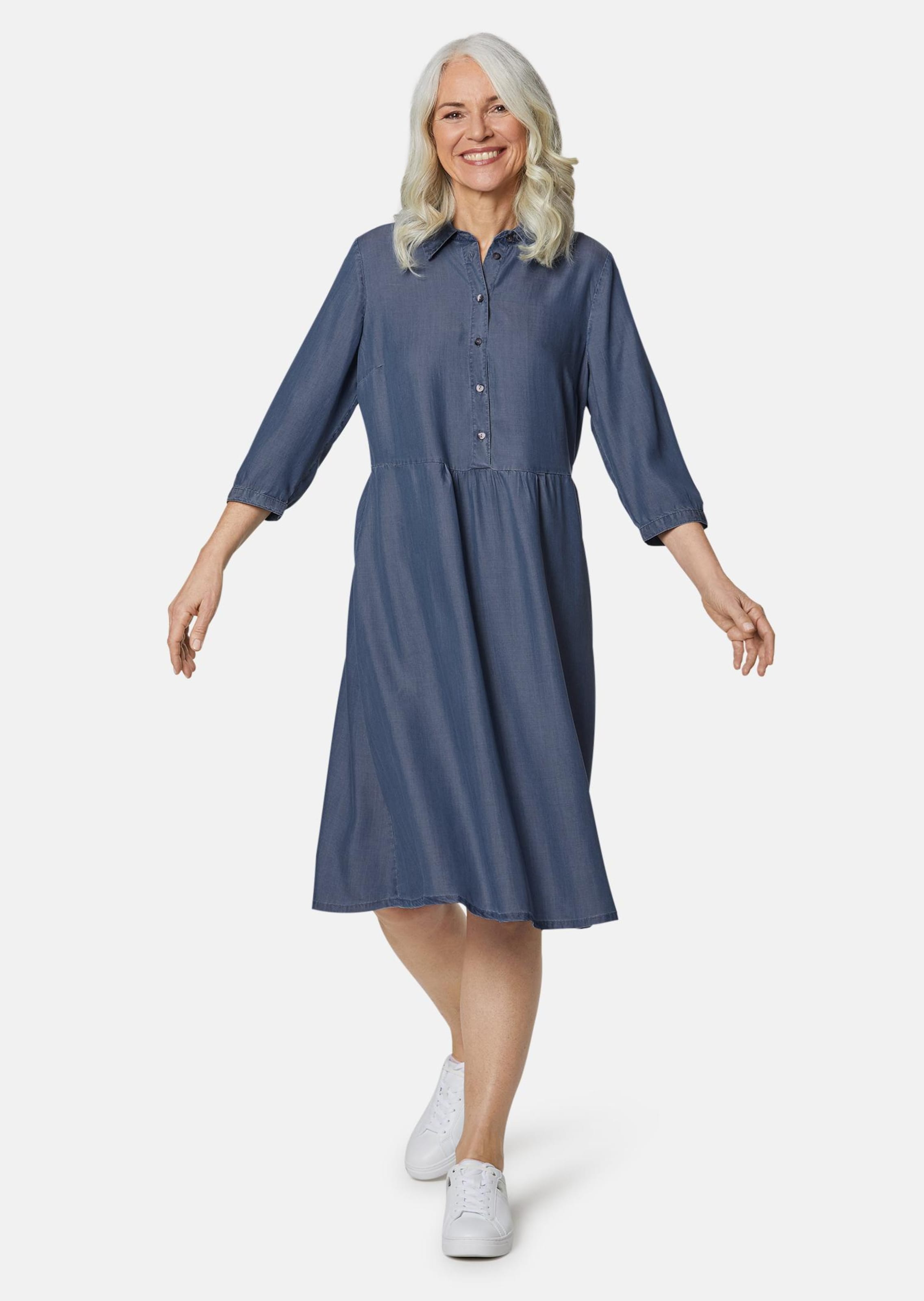 Kleid mit Hemdblusenkragen