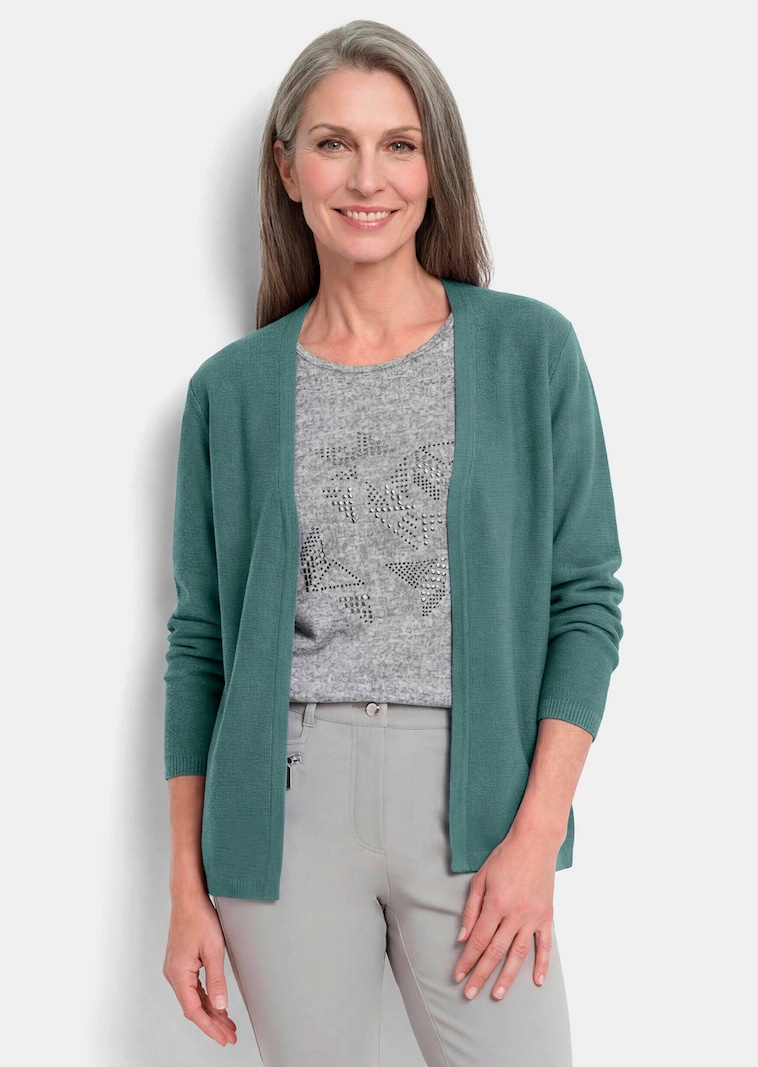 Lichtgewicht cardigan met scheerwol
