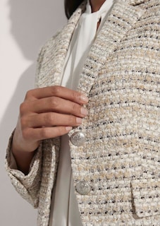 Strukturierter Tweed-Blazer thumbnail 6