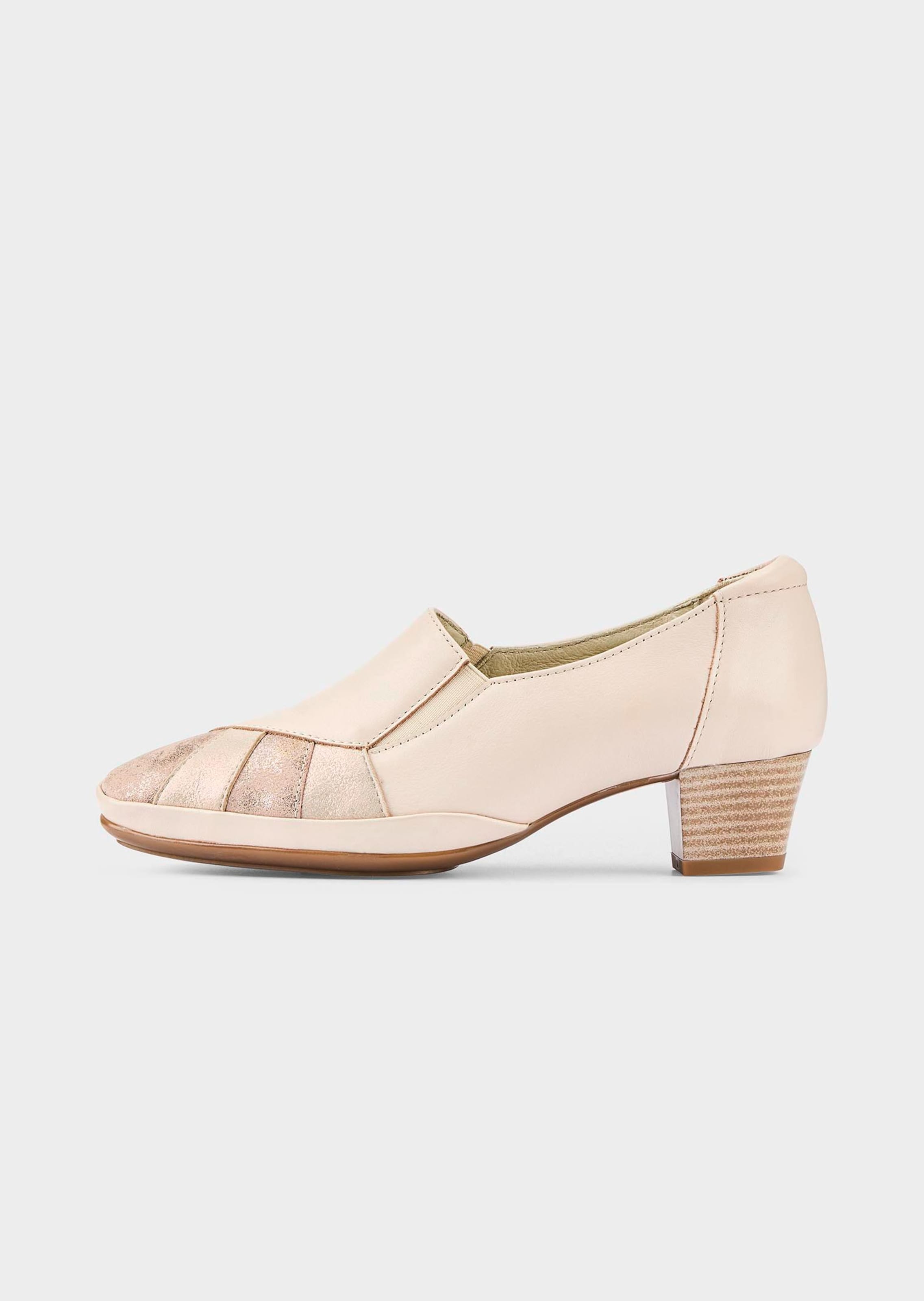 Leder-Pumps mit Wechselfussbett