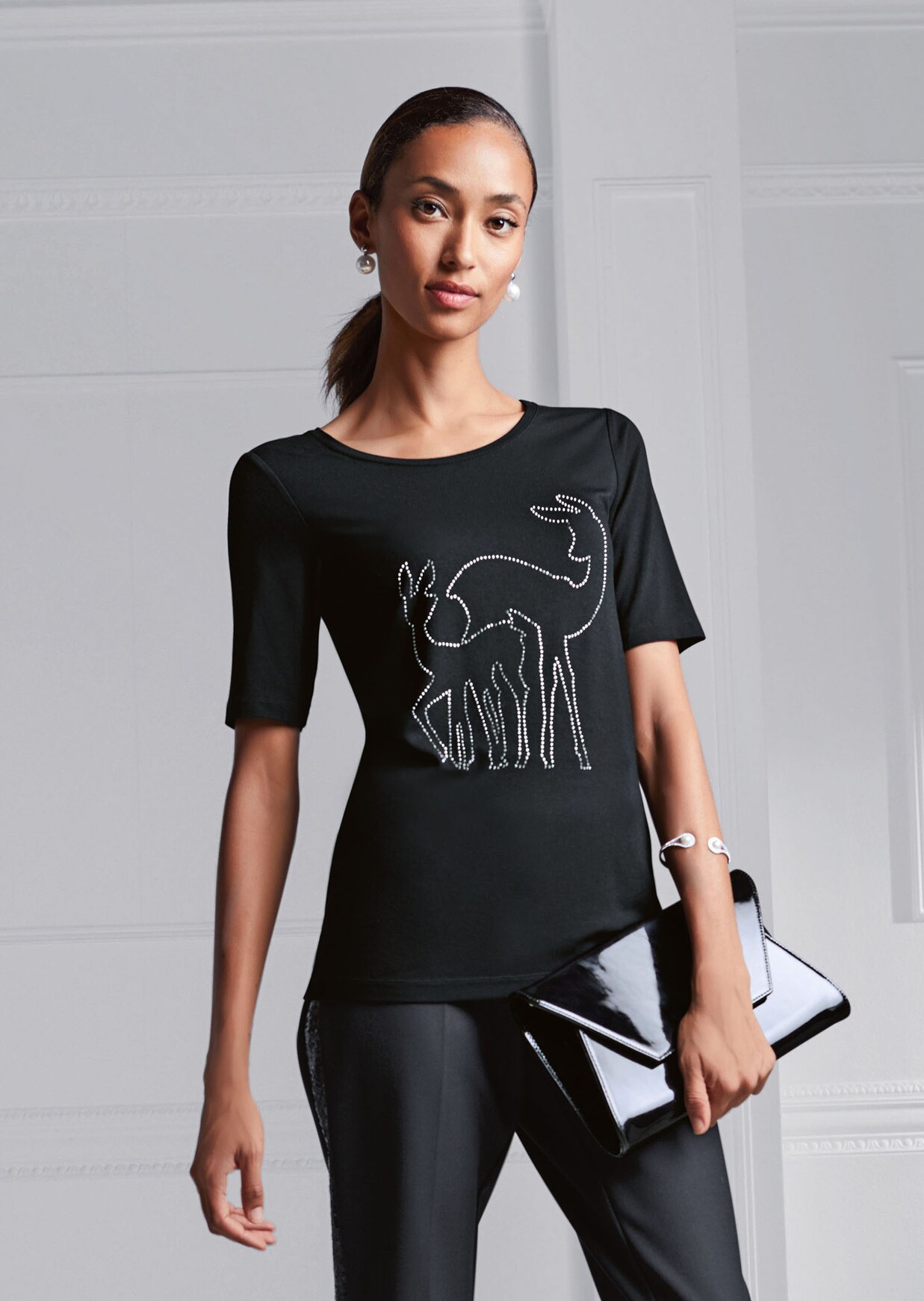 Shirt mit Rundhalsausschnitt