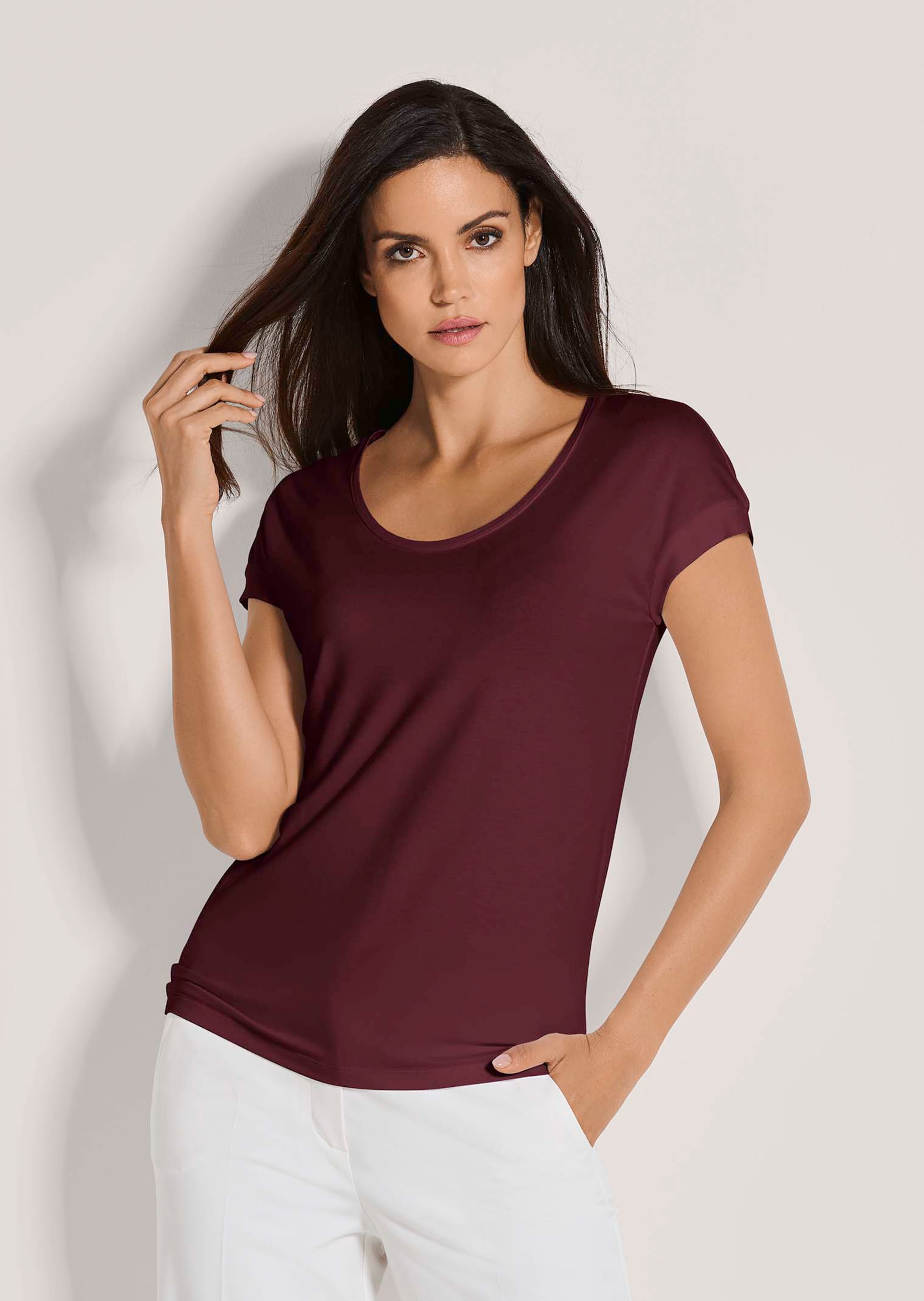 Shirt met ronde hals