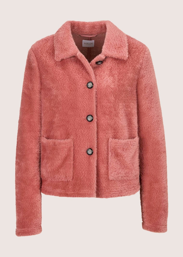 Kuschelige Jacke in Boxy-Form