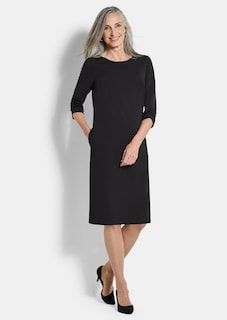 Elegante jurk met aangerimpelde mouwen thumbnail 2