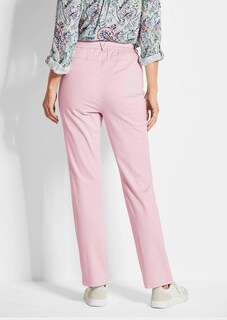 Pantalon LOUISA à taille élastique en coton satiné thumbnail 3