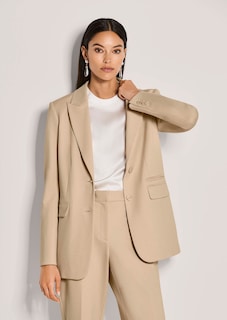 Blazer mit Reverskragen in leicht verlängerter Form thumbnail 2