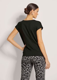 Ärmelloses Shirt mit Strass-Steinen thumbnail 4