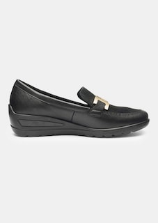 Leder-Slipper mit Zierschnalle thumbnail 7