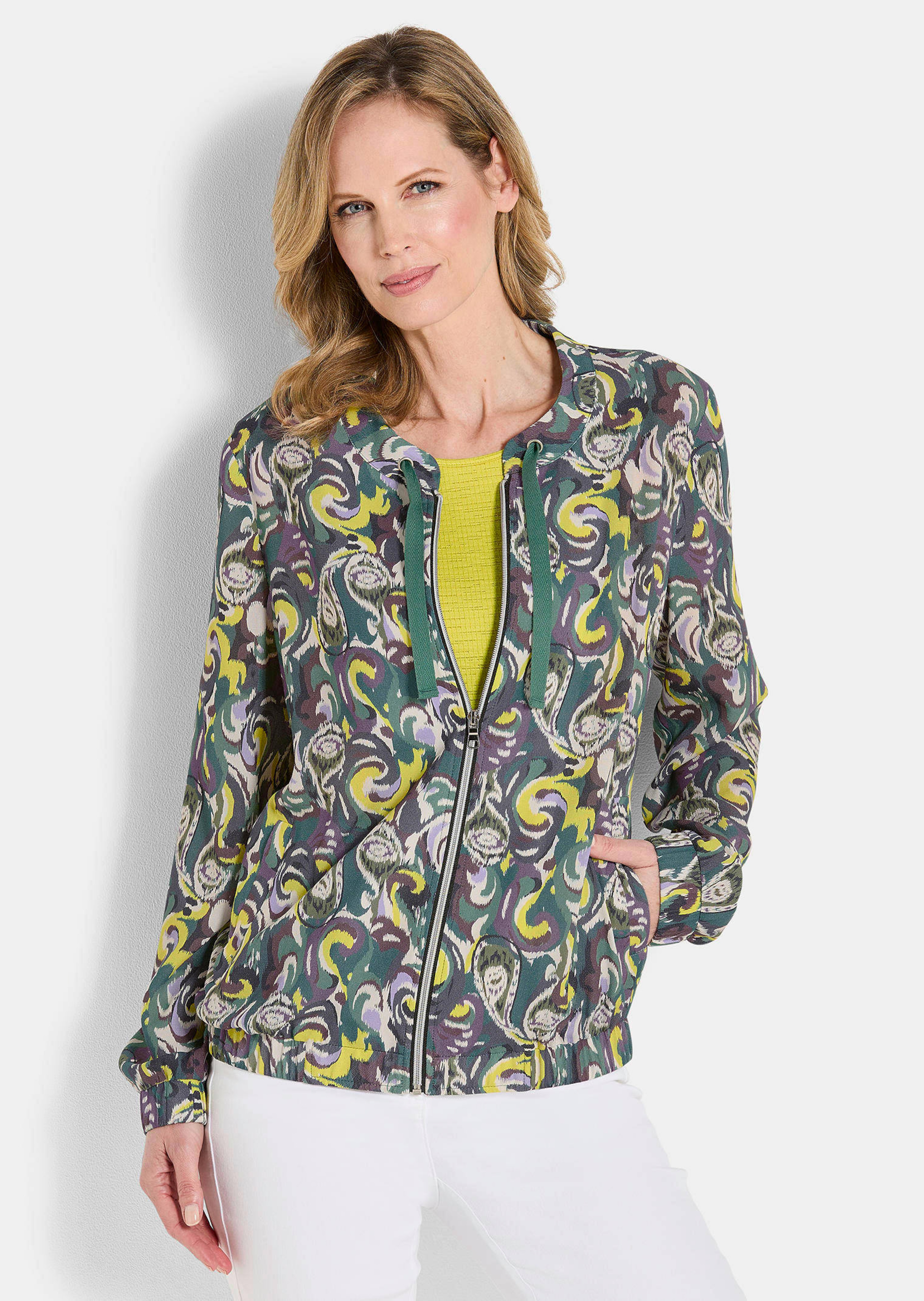 Blouson van pure viscose