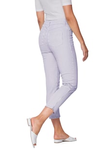 Fine-striped jeans thumbnail 4