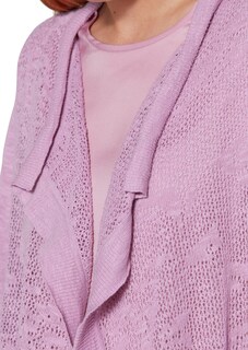 Lange Ajourstrickjacke thumbnail 6