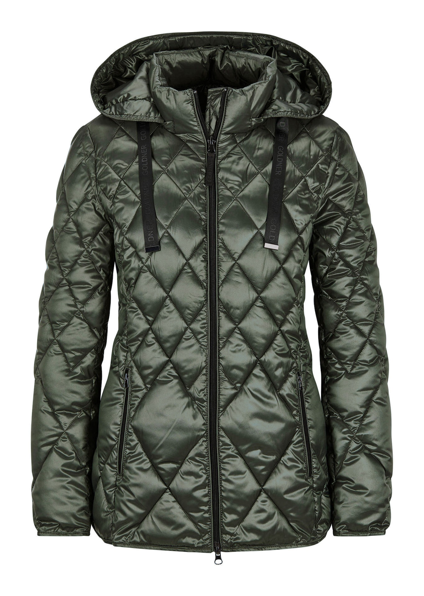 Steppjacke mit Rautenmuster