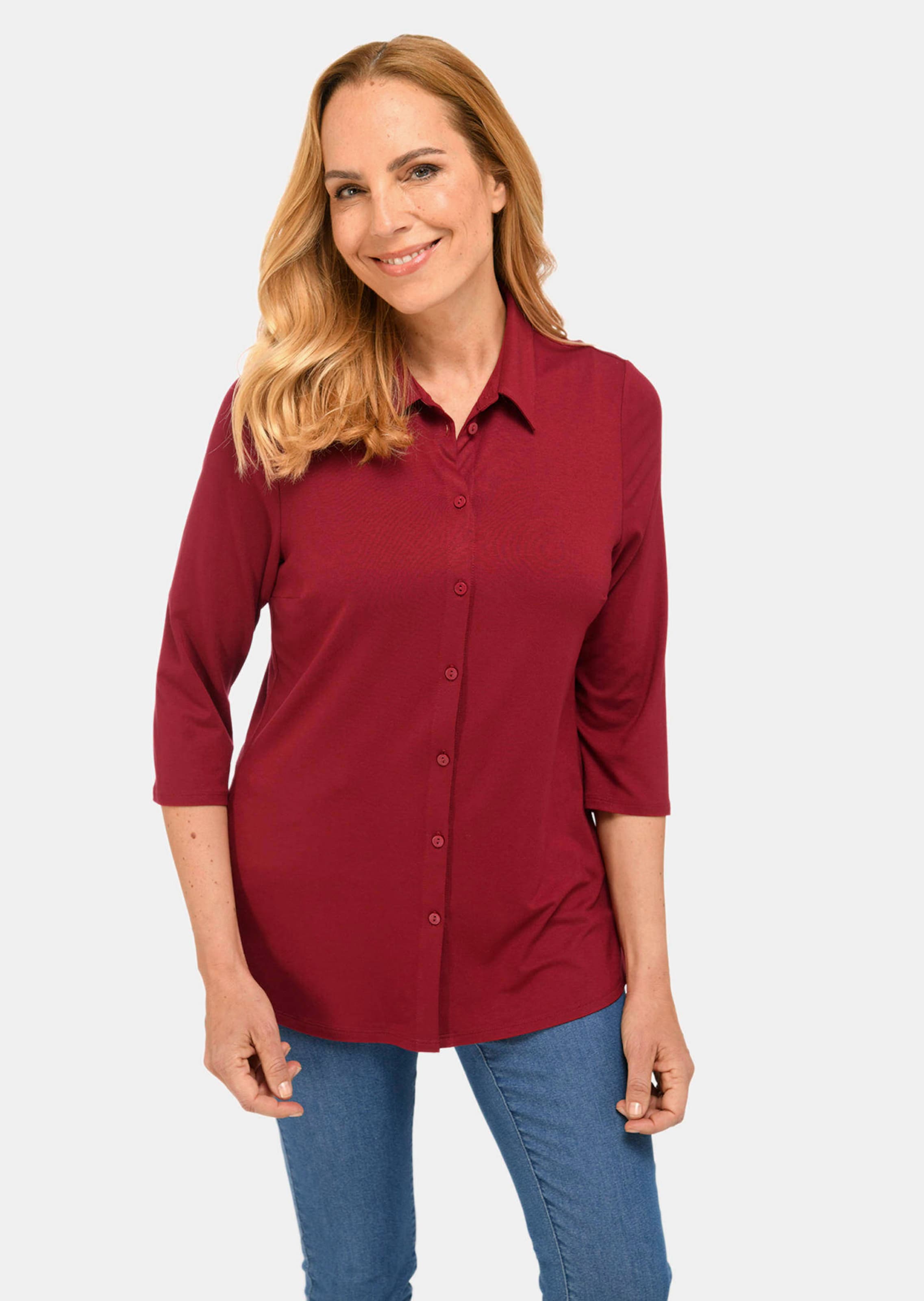 Klassische Jerseybluse aus hochwertiger Quaität und nachhaltig angebauten Rohstoffen