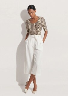 Rundhals-Shirt mit Animal-Print thumbnail 3