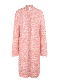 Lange Strickjacke in Bicolour-Optik thumbnail 7