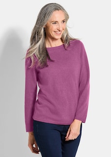 Kaschmirpullover mit U-Boot Ausschnitt thumbnail 1