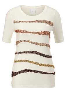 Edel-Shirt mit funkelnden Pailletten-Streifen thumbnail 2