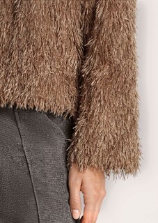Glamouröse Shirtjacke in Feder-Optik thumbnail 6