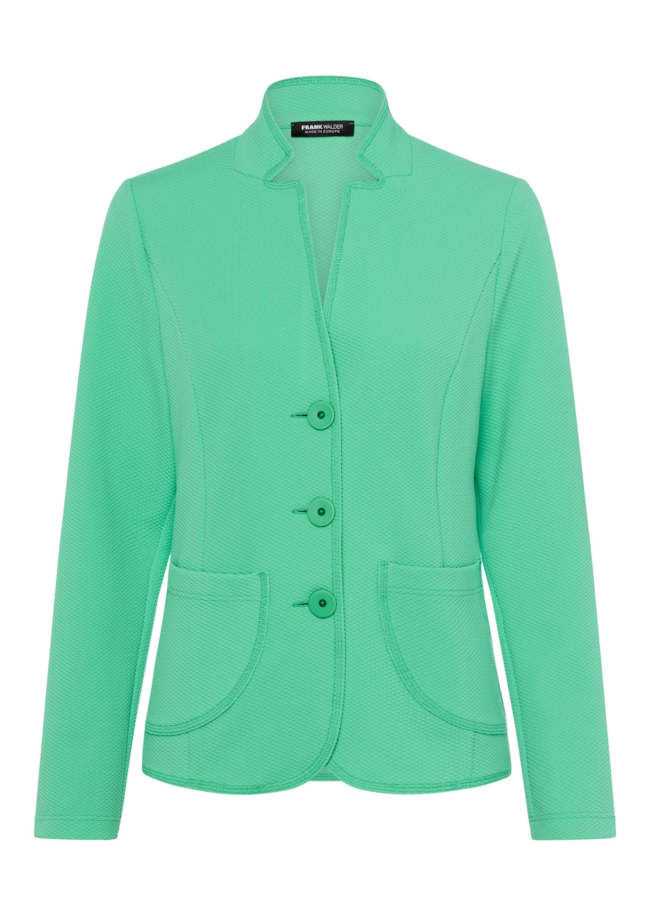 Jersey blazer met een opstaand kraagje