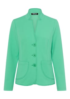Blazer en jersey avec petit col montant thumbnail 4