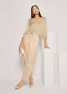 Blouse en soie stretch avec encolure en V thumbnail 5