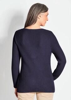 Figurschmeichelnder Pullover aus reiner Baumwolle thumbnail 3