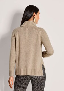 Rollkragen-Pullover in modischer Kurzform thumbnail 4