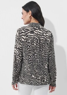 Blouse van viscose met dierenprint thumbnail 4