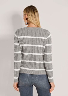 Strickpullover mit Zopfmuster thumbnail 4