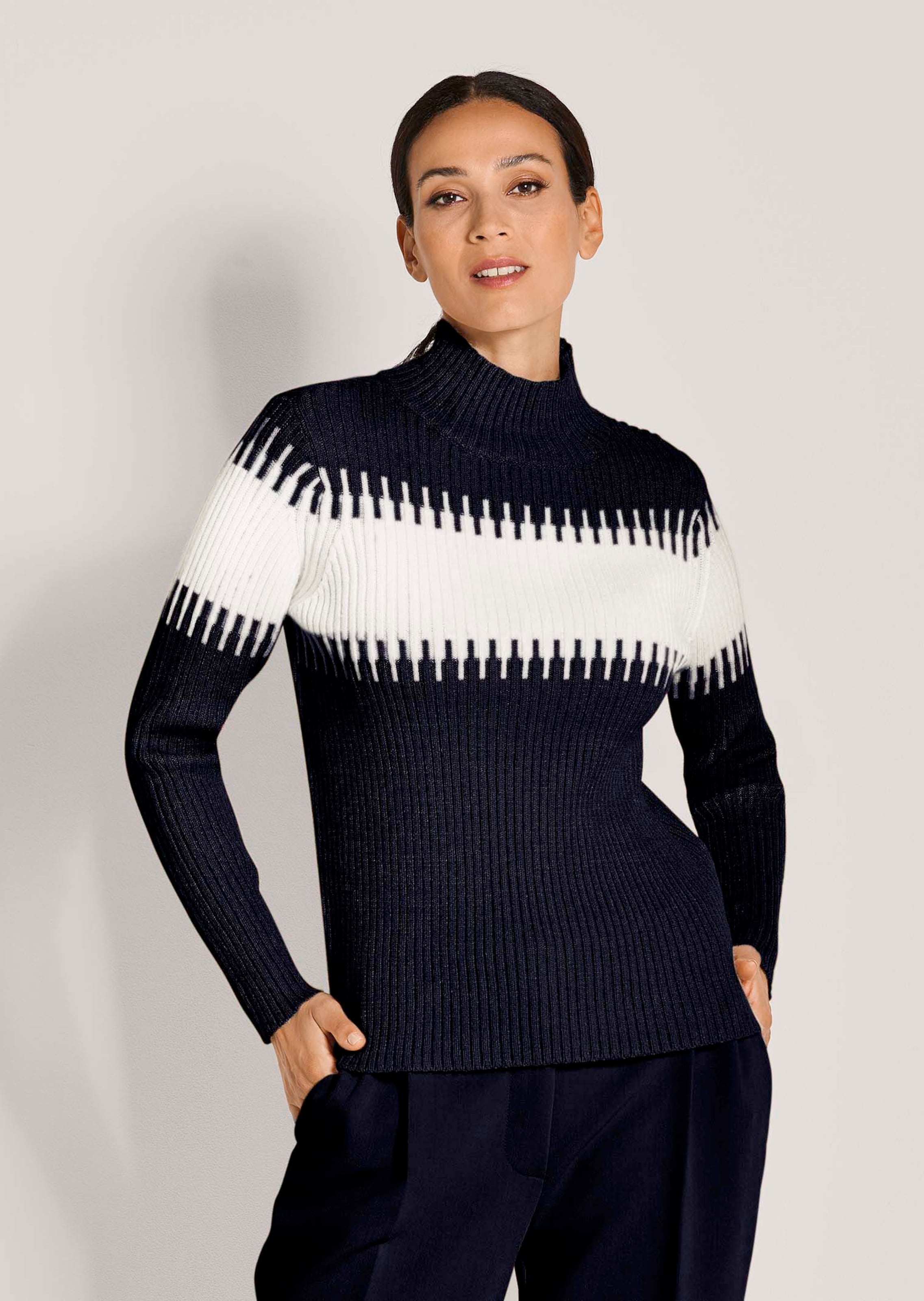 Pullover met blokstrepen