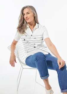 Poloshirt mit maritimem Druck thumbnail 4